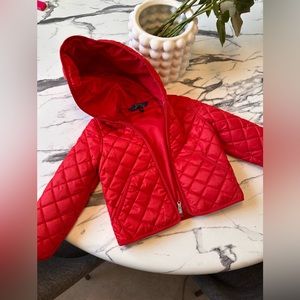 Girls Red Polo windbreaker